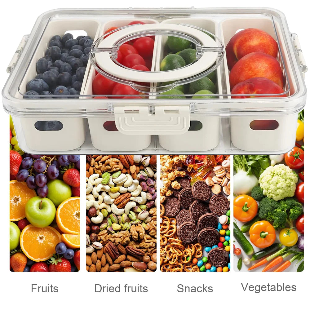 2/4pcs Fridge Organiser Refrigerator Storage Box Food Container Kitchen Drawer Free