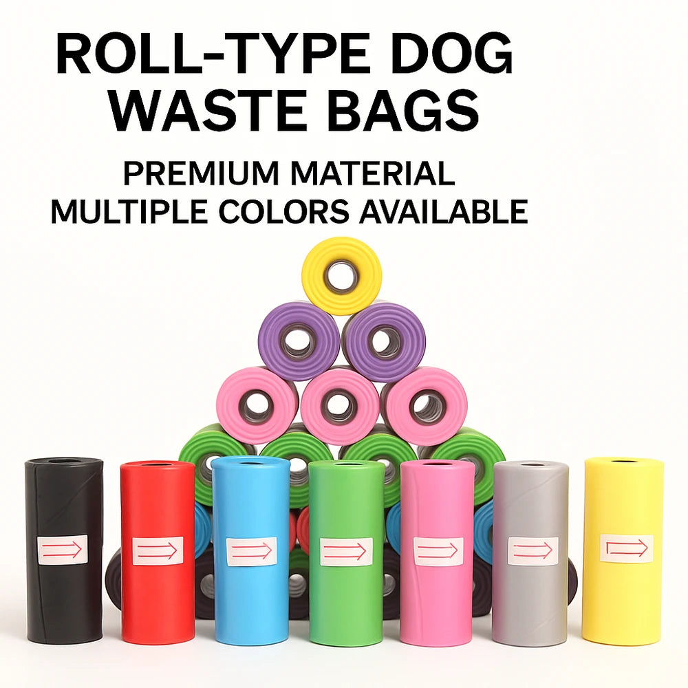 2-100Roll Dog Poop Bag Outdoor Cleaning Poop Bag Outdoor Clean Pets Supplies for Dog 15Bags/Roll Refill Garbage Bag Pet Supplies