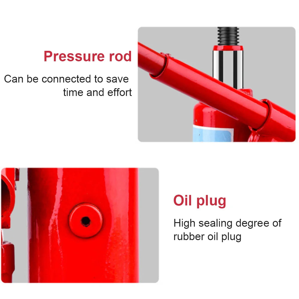 5-20 Ton Hydraulic Bottle Jack Heavy Duty Car Lifter with Safety Valve 4WD Truck
