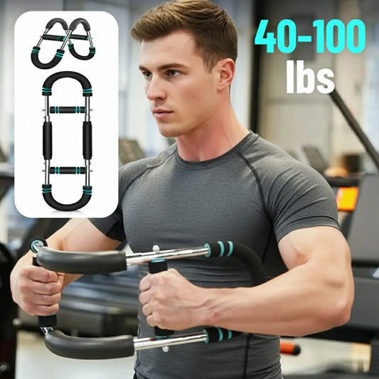 Adjustable U-Shaped Arm Trainer 3 Levels Chest Twister for Home Workout Detachable Fitness Equipment