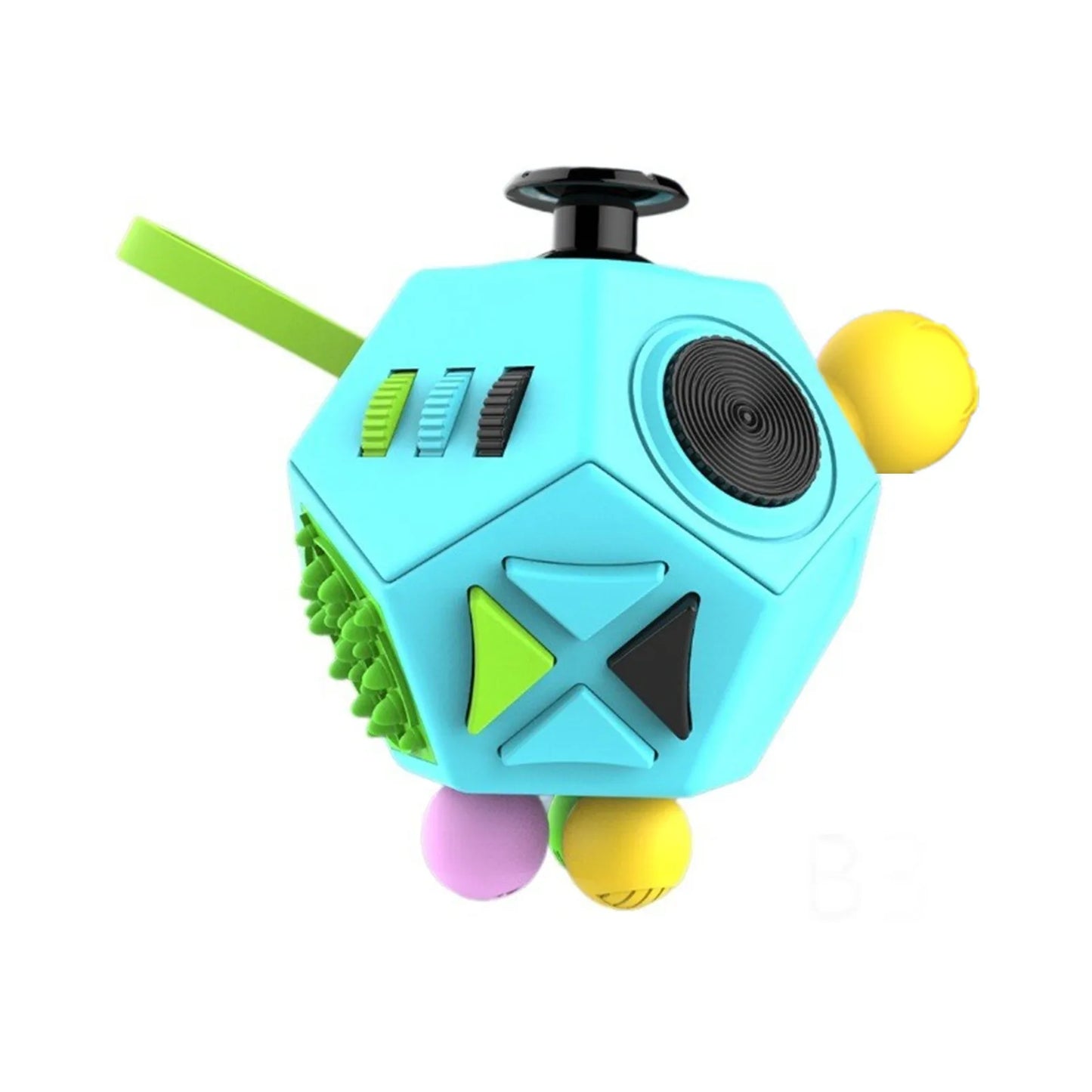 Fidget Cube EDC Anti Stress Relief Toys Anxiety Antistress Sensory Fidgeting Dice Toy For Kids Adults Autism ADHD Focus 12 Sides