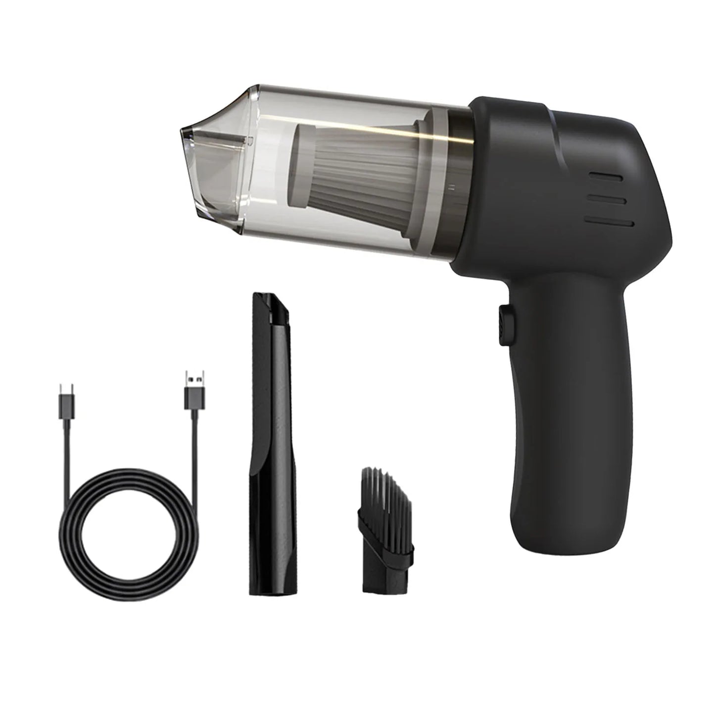 Portable Vacuum Cleaner with 100W 9000Pa Powerful Motor Wireless Handheld Vacuum Cleaner Cleaning Kit for Car/Home/Office Black