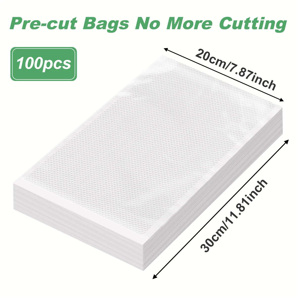 100pcs/lot Kitchen Vacuum Bags for Food Vacuum Sealer Packing Machine Food Storage Bag BPA-Free Kitchen Accessories
