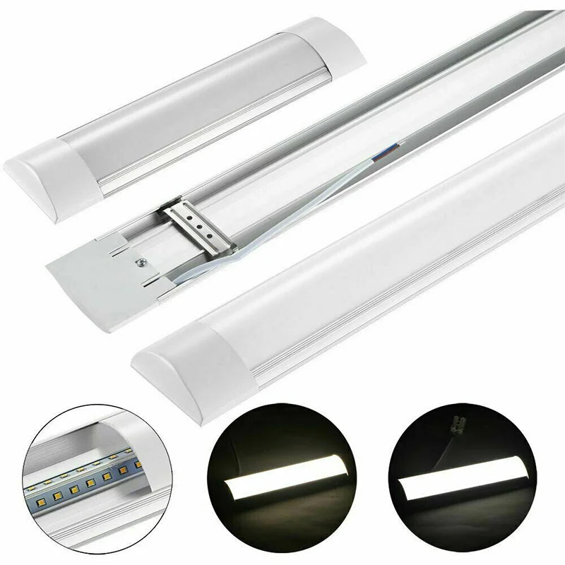 1-5pcs LED Slim Ceiling Batten Tube Light 90CM 120CM Linear Fluro Fluorescent