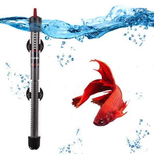 Aquarium Submersible Heater 300W W/ Thermometer Fish Tank Constant Temperature Rod for Freshwater & Saltwater Tank