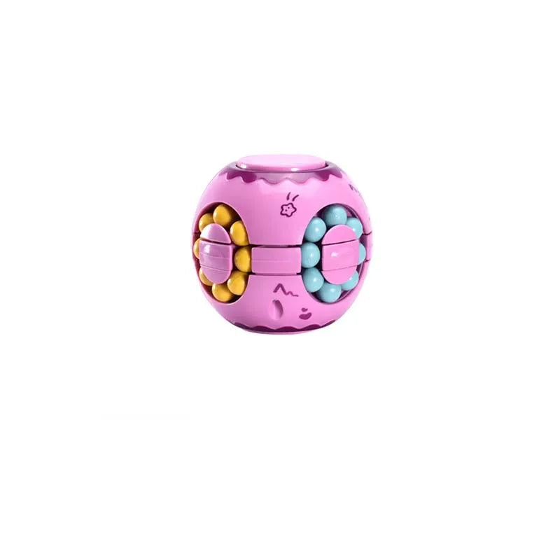 Rotating Bean Intelligence Fingertip Cube for Kids Finger Gyro Antistress Cube Learning Educational Magic Disk Toy Children