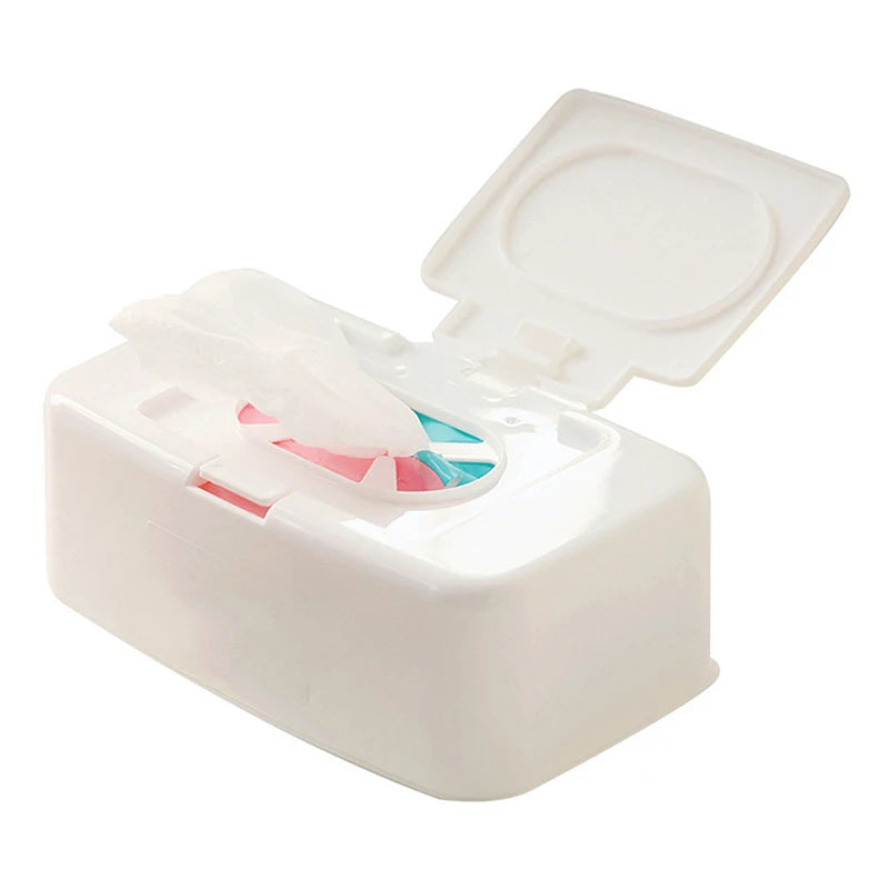 Wet Tissue Box Wipes Dispenser Portable Wipes Napkin Storage Box Holder Container for Car Home Office