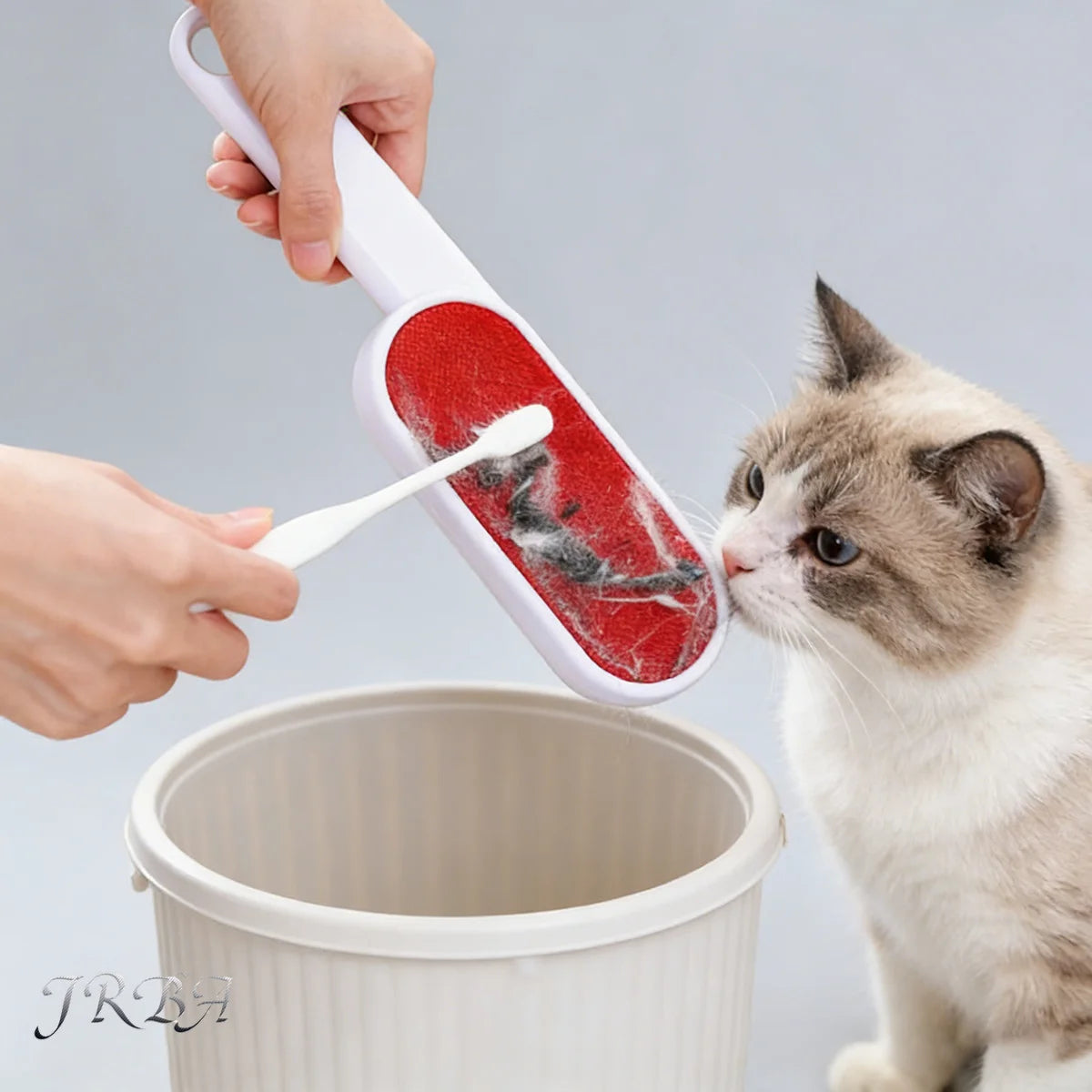 Self-cleaning Lint Sticking Roller 2 Sides Dedusting Brush Pet Hair Remover Brush Removing Dog Cat Hair from Sofa Carpet Clothes