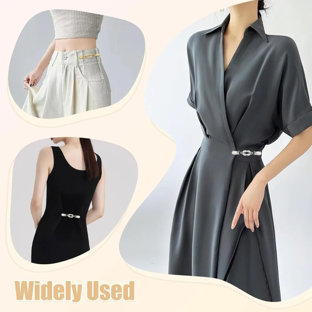 1pc Waist Cincher & Shirt Clip Retro Dress Cinch Clips for Shawl,Cardigan,Sweater,Clothes & Pant Tightener Clip