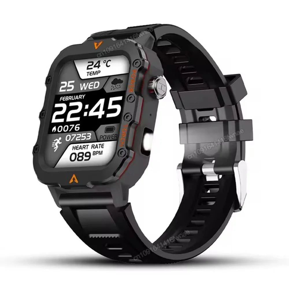 2025 New Rugged Military GPS Smart Watch Men Bluetooth Call Health Monitoring AI Voice Sport Waterproof Smartwatches For Android