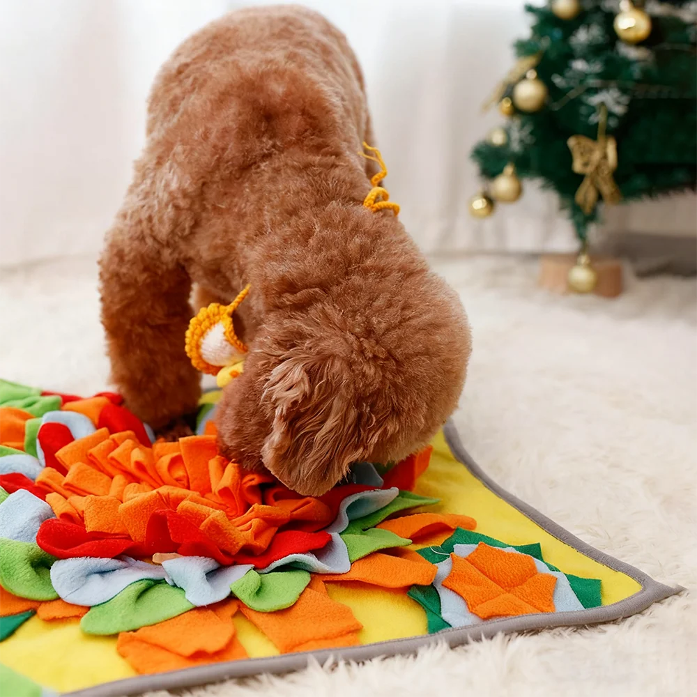 Snuffle Mat for Dogs -Interactive Dog Toys to Keep Them Busy  Puppy Puzzle Slow Feeder Treat  Dog Lick Mat Enhancement