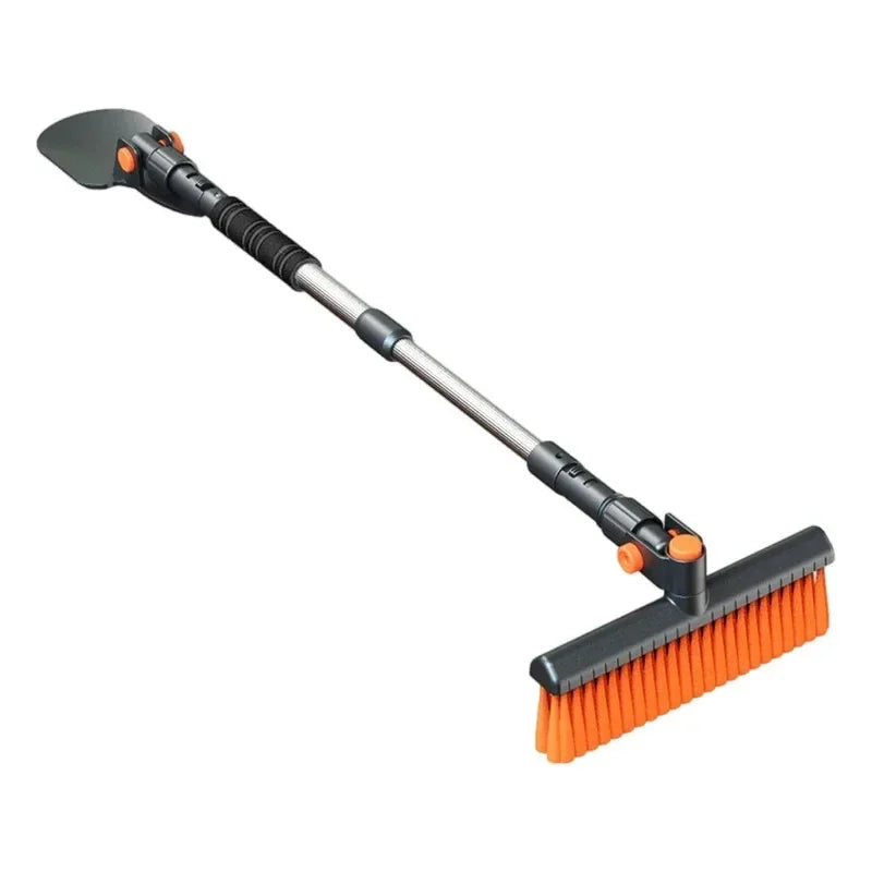 Extendable Snow Brush with Ice Scraper Ergonomic Grip Snow Remover Retractable Snow Scraper Winter Cleaning Tool for Cars & SUVs