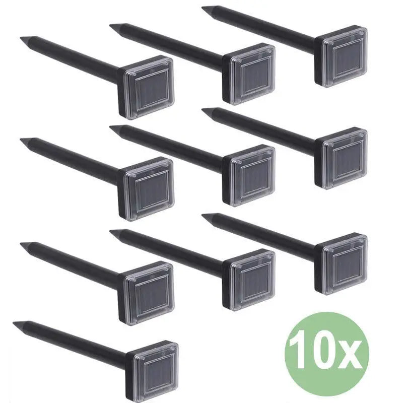 2-20PCS Garden Snake Repeller Ultrasonic Solar Powered Snake Pest Repellents