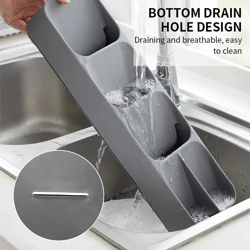 Knife Storage Box Kitchen Drawer Cutlery Storage Tray Knife Holder Organizer Knife Block Rack Storage and Drawer Organizer
