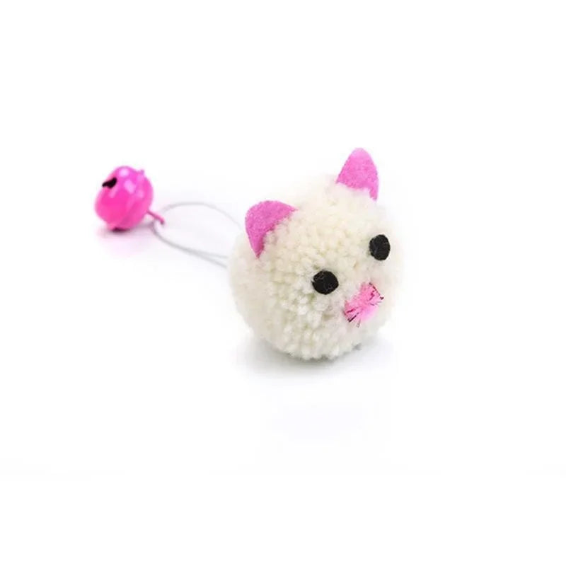 Cat Toy Interactive Plush Mouse Head Shaped Pet Toys With Bell Pet Supplies   аксесуари для котів   gatos