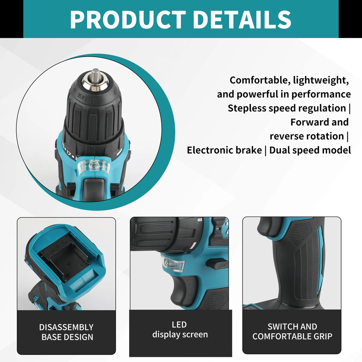 Makita DTW485 18V Cordless Impact Wrench 280Nm Disassembly Torque 3 Speed Modes LED Light Forward Reverse Power tools