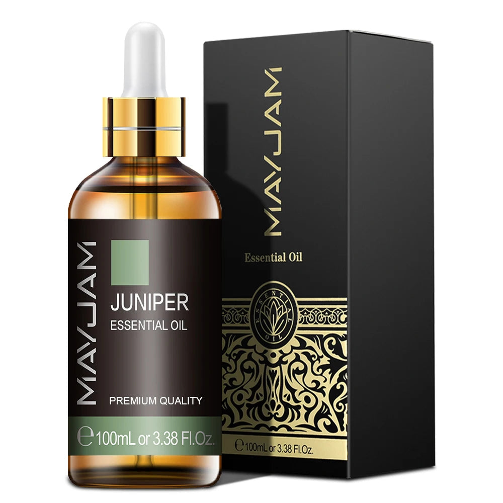 100ml with Dropper Myrrh Camphor Fennel Juniper Pure Natural Aromatherapy Essential Oil Refreshing Up Brain