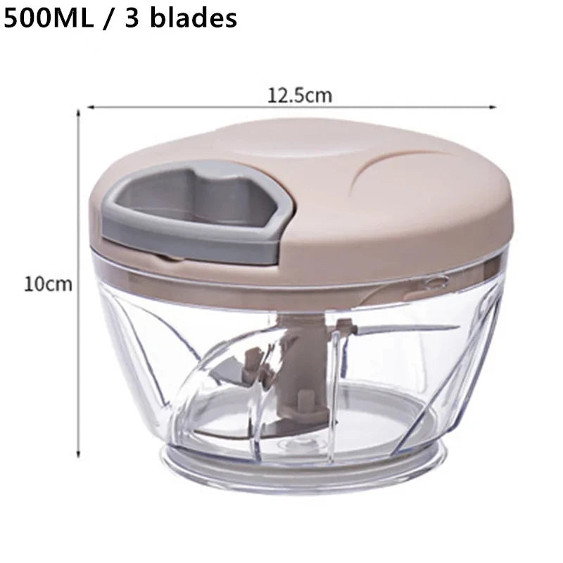 1pc, Vegetable Cutter, Multifunctional Garlic Masher, Manual Food Chopper, Vegetable Chopper, Creative Garlic Crusher, Meat Mash