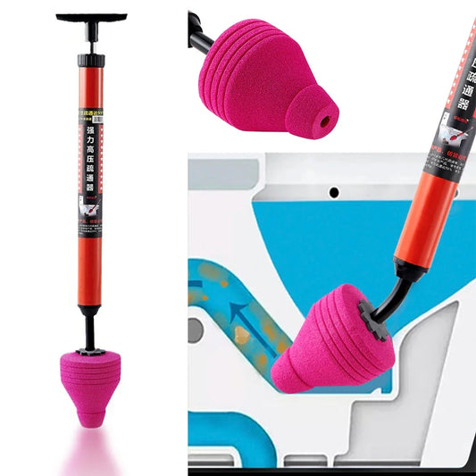 Toilet Plunger Drain Clog Remover Tool Manual High Pressure Air Drain Cleaner for Sink Bathroom Kitchen Bathtub Clogged Pipe