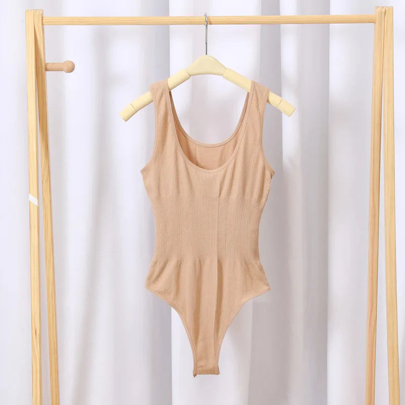 Women Non-wire Bra And Panties Set Seamless Underwear Lingerie Set Tummy Control Shapewear Slimming Thong Female Jumpsuit