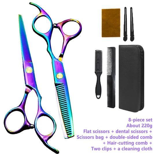 6.0'' Inches Hair Scissors Professional Cutting Shears Thinning Hairdressing Haircut Set Salon Barber & Home Japanese Steel 1001