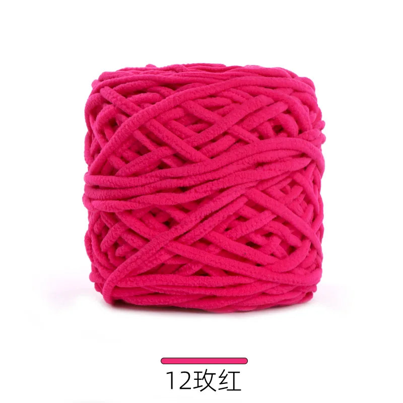 1Pc 50g Thin Velvet yarn for Crocheting Chenille yarn hand knitting Crochet amigrumi slipper line knit sweater blanket thread