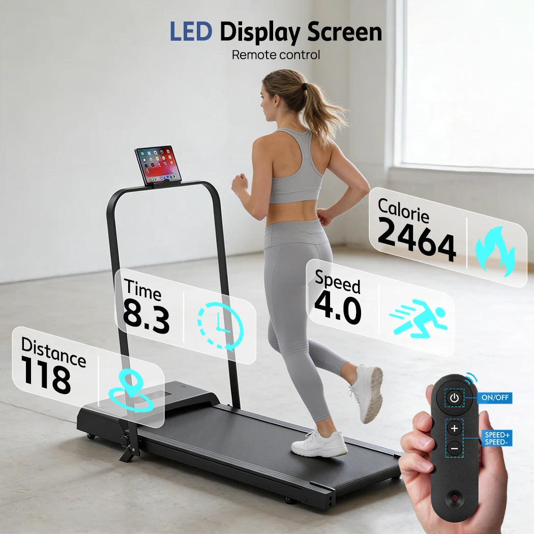 Electric Quiet Under Desk Treadmill for Home Gym Fitness Remote Control
