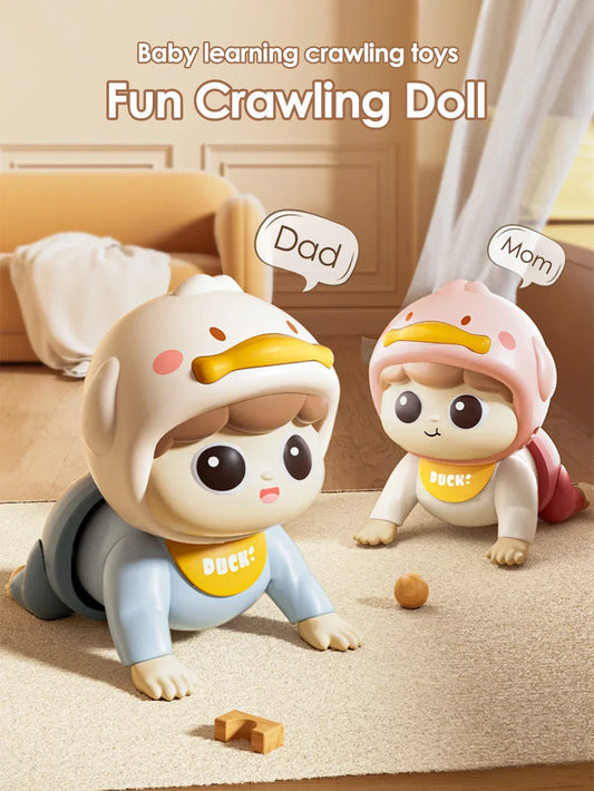 1Pcs Crawling Doll with Music Baby Toys, learn crawling guidance, head up training, puzzle early education Toy，baby gift