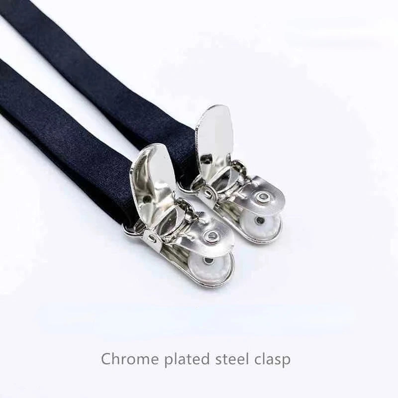 Black Simplicity Sexy Garter Belt for Women Thigh High Stockings Adjustable Elastic Leg Sock Suspenders Belt 4/6 Metal Clips