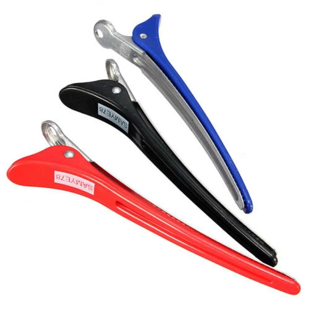 8 sets (6pcs/set) Hairdressing Sectioning Clips Hair Clamps Barber Salon Hairstyle Tool AU