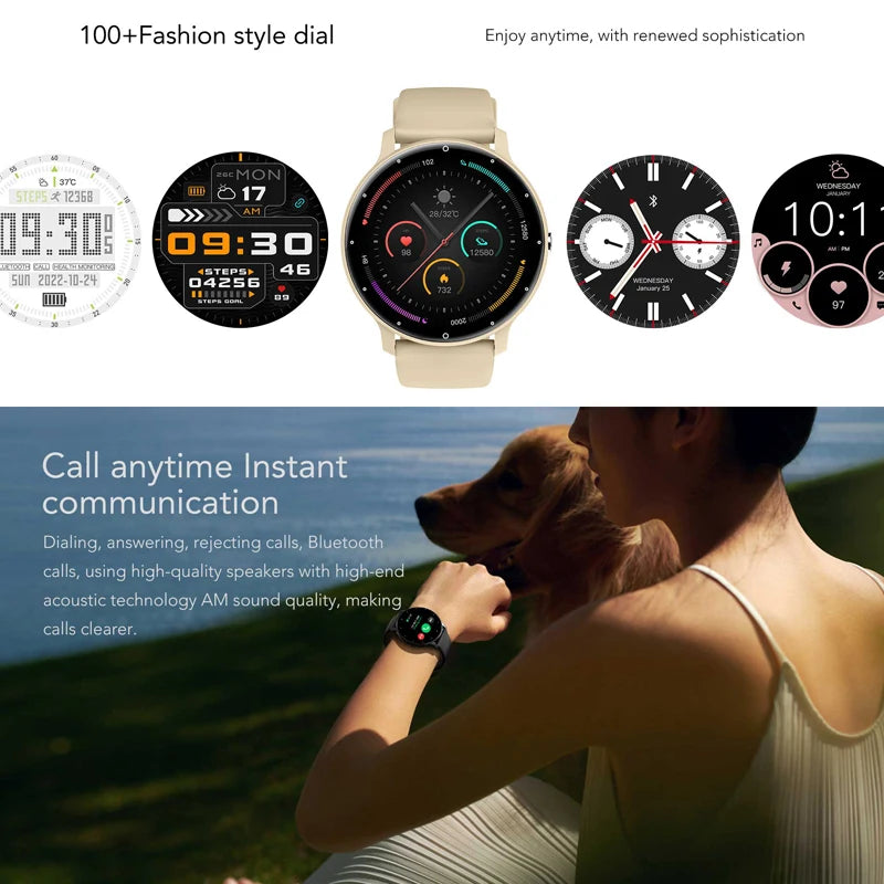2025 New Bluetooth Call Smart Watch Ultra Light Men's Sports Fitness Waterproof Watch Heart Rate Monitor Full Touch Screen Watch