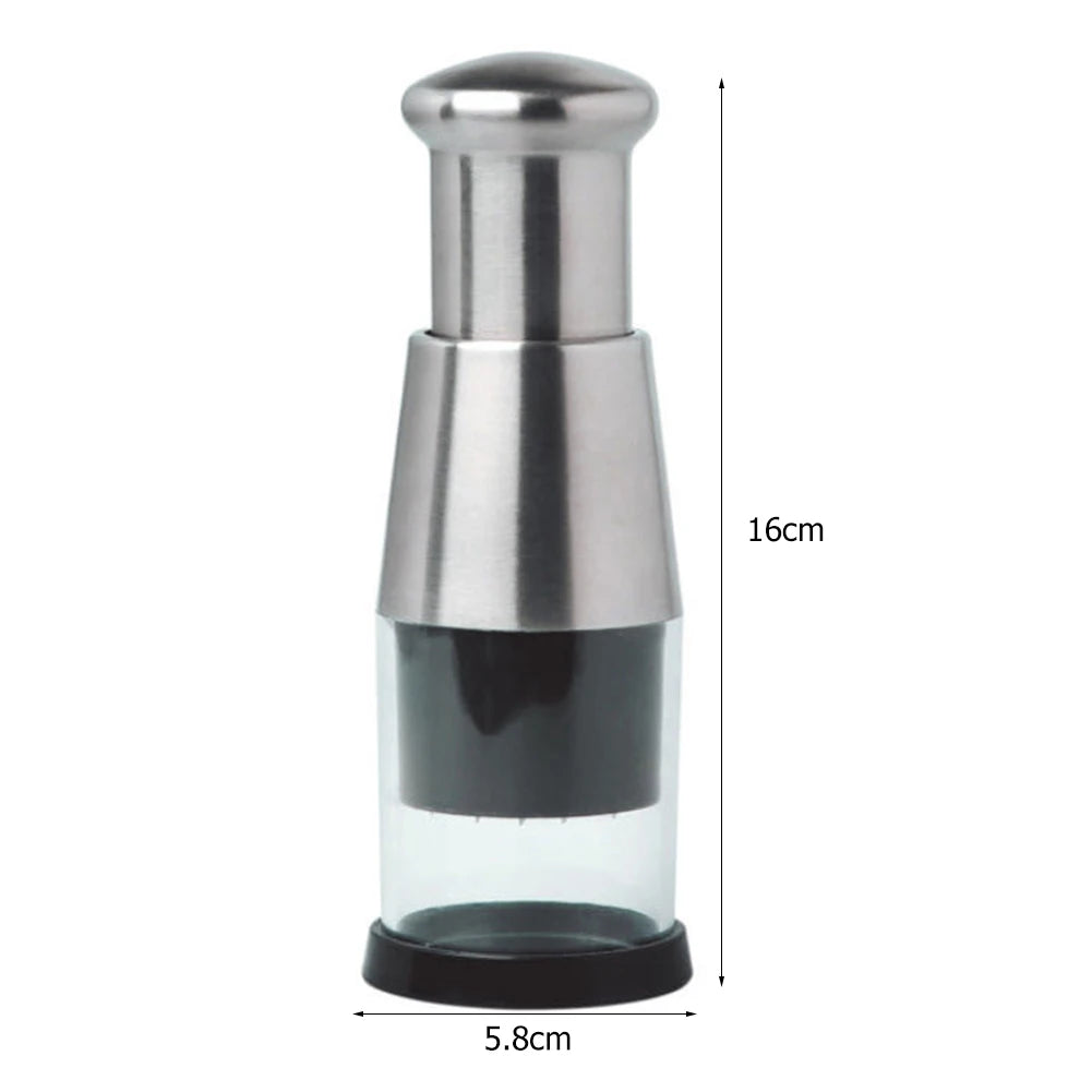 Stainless Steel Manual Hand Chopper Garlic Chopper Mini Garlic Mincer Garlic Press Kitchen Tools for Veggie Onion Garlic