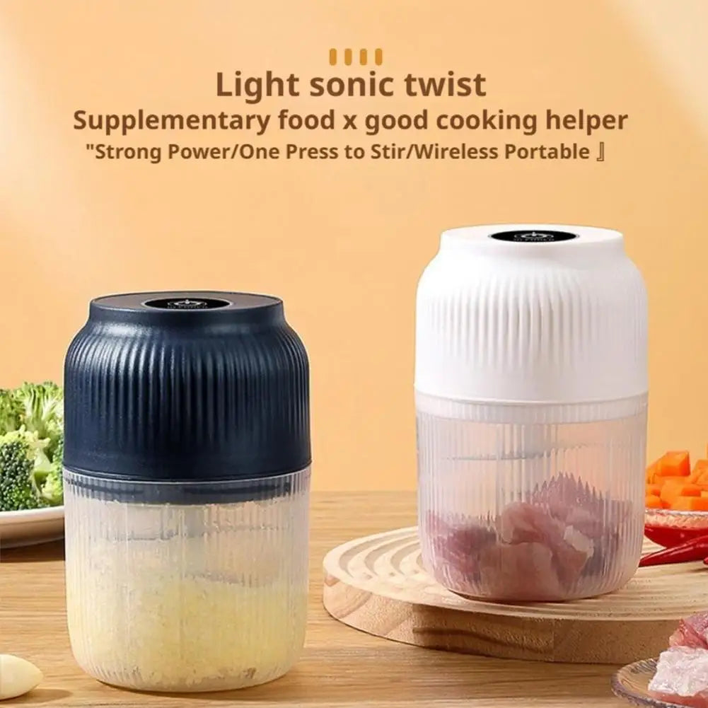 Electric Food Chopper Garlic Crusher Meat Grinder Garlic Press Vegetable Chopper Complementary Food Processor Kitchen Gadgetss