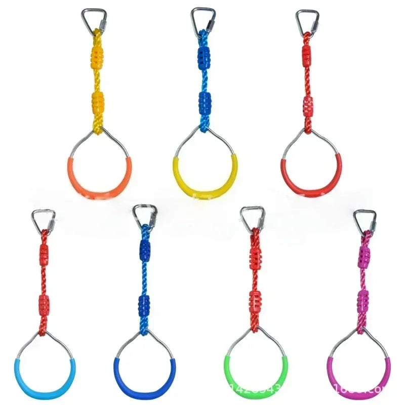 Kids Active Gym Toys Rings Swing Set Flying Gym Pull Up Function Outdoor Indoor Playground Swing for Kids’ Fitness & Sports Fun