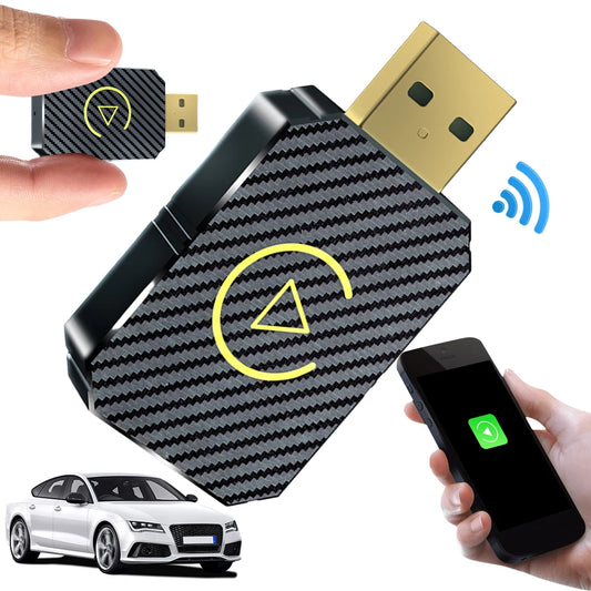 Wired To Wireless Carplay & Android Auto Wireless Adapter Auto Connect USB Plug and Play for OEM Wired Carplay Android Auto Car