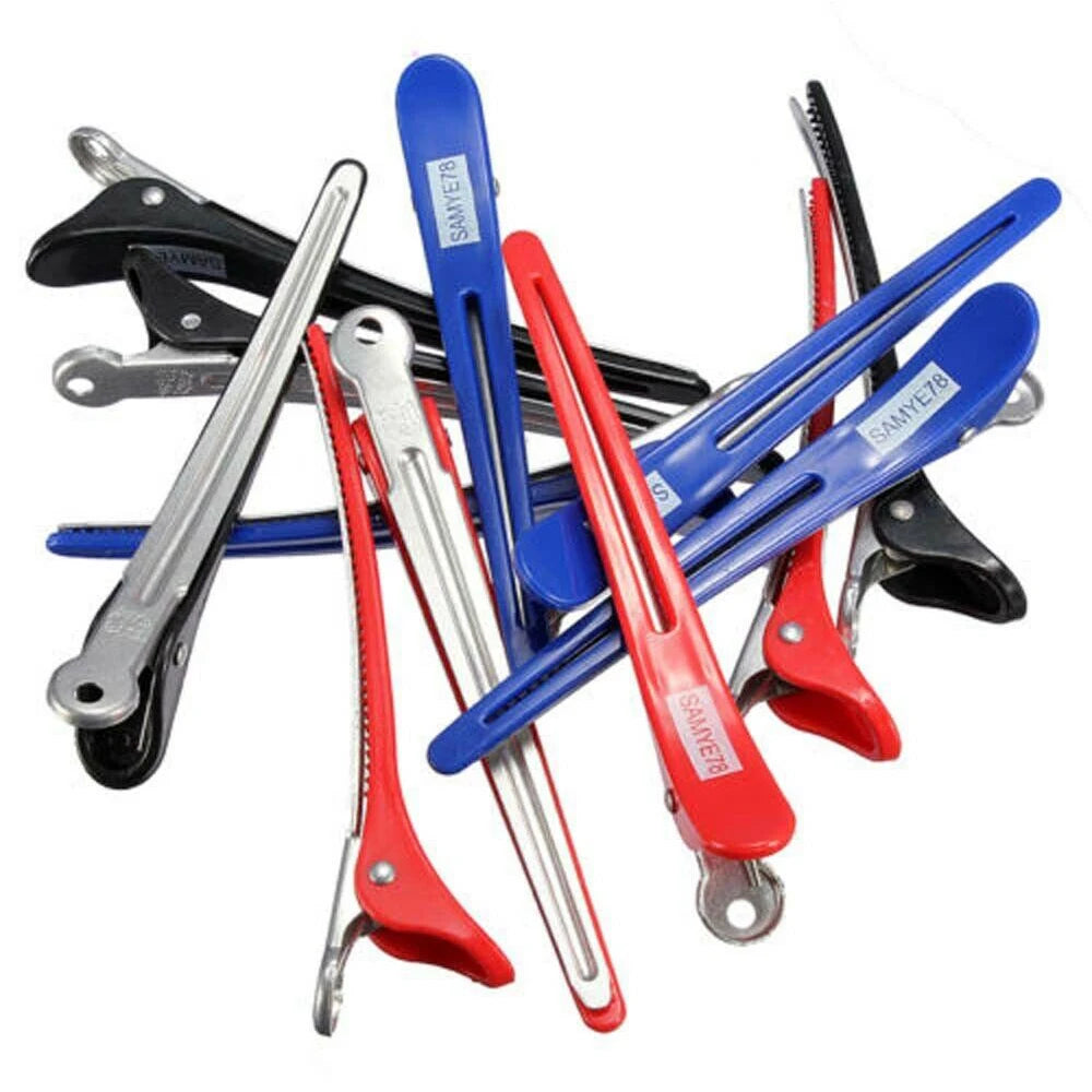 60Pcs Hairdressing Sectioning Clips Hair Clamps Barber Salon Hairstyle Tool AU