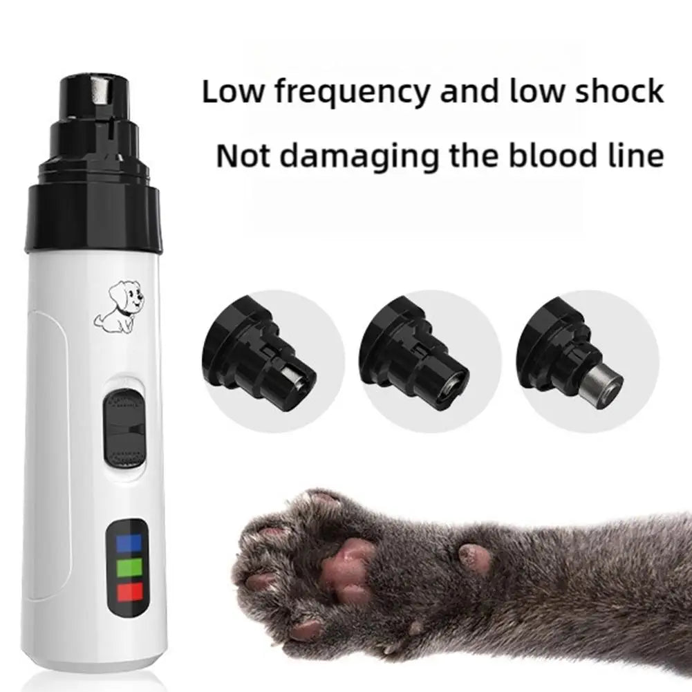 Electric Pet Nail Clippers USB Rechargeable Dog Nail Grinder Portable Small Dog Cat Nail Pet Grooming Tool For Cat Big And Small
