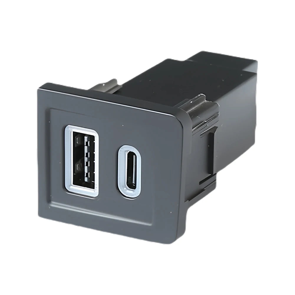 Dual USB Car Charger Socket Type C PD+QC3.0 USB C Car Charger Quick Charging Auto Phone Adapter for VW Multivan T5 2003-2015