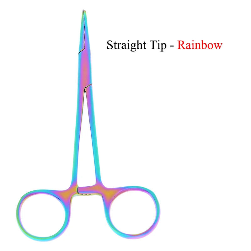 12.5cm New Animals Straight Curved Trauma Shears Pet Hemostat Forceps Dog Grooming Surgical Scissors Pet Cat Clamps D0001A