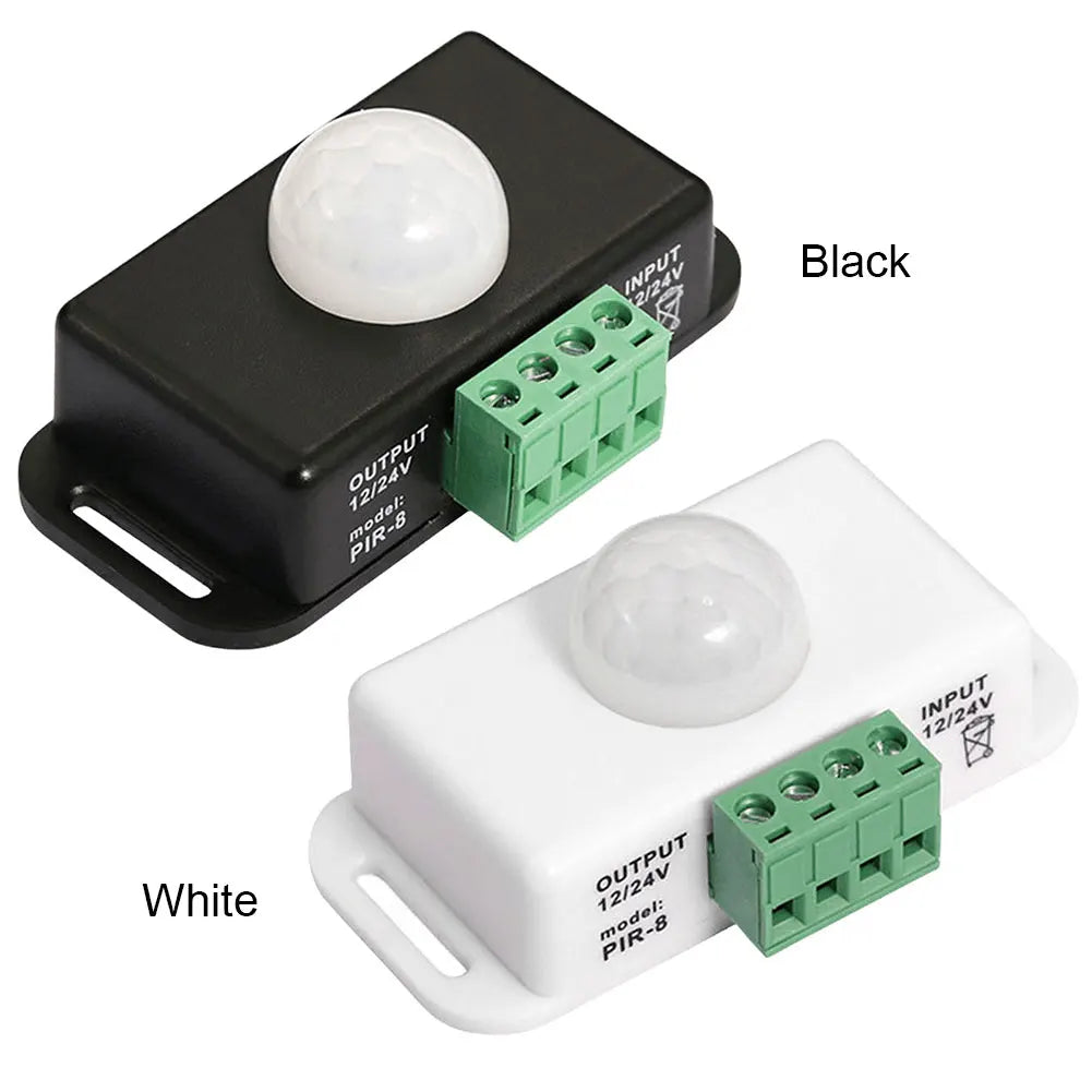 DC 12V 24V 6A IR Infrared Detector Light Switch Module Automatic Adjust PIR Motion Sensor Light Switch for LED Strip Light Lamp