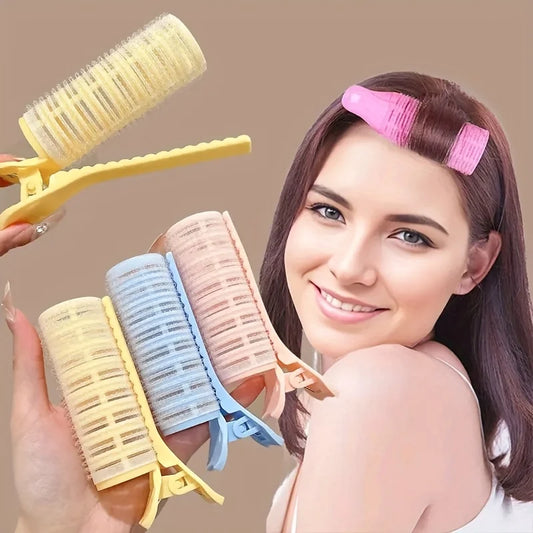 Professional Heatless Curling Iron Set , Volumizing Styling Tools with Self-Adhesive Clips