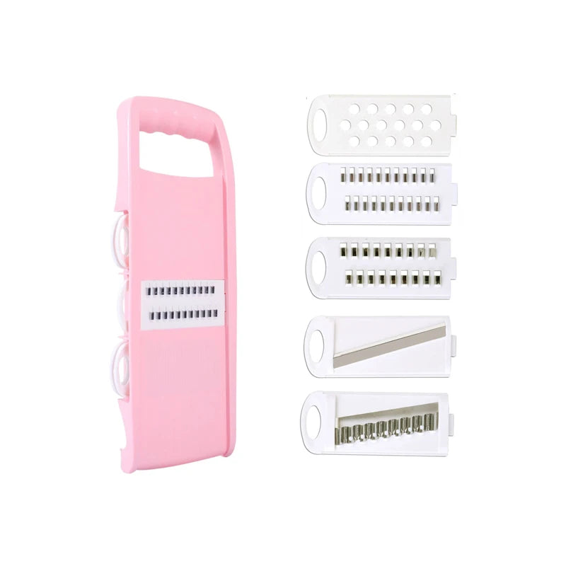 5in1 Vegetable Fruit Slicer Multifunctional Manual Vegetable Chopper Food Grater Cutter Potato Onion Veggie Dicer Kitchen Gadget