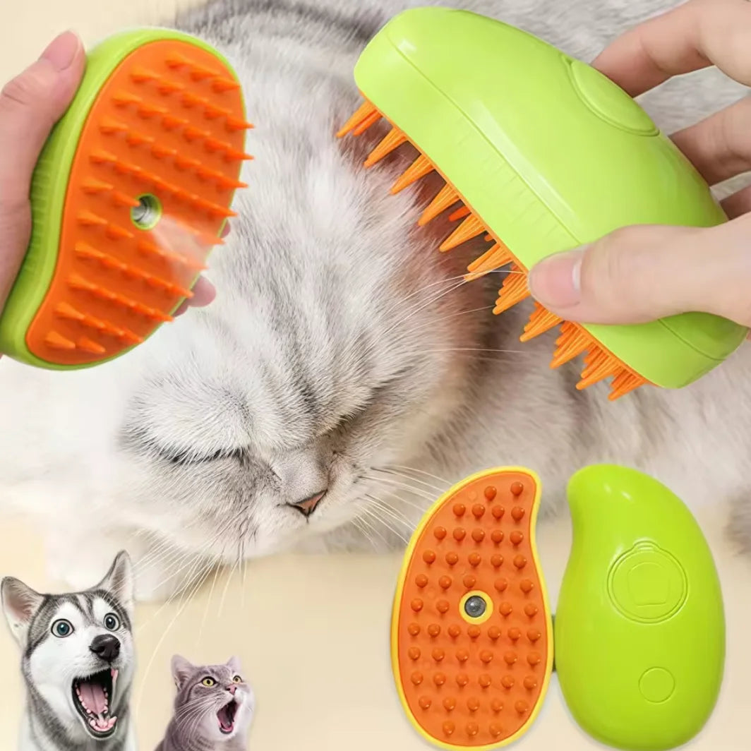 Cat Dog Steamy Brush Steam Brush Electric Sprayer for Massage Pet Grooming tool Shedding 3 in 1 Electric Sprays Massage Combs