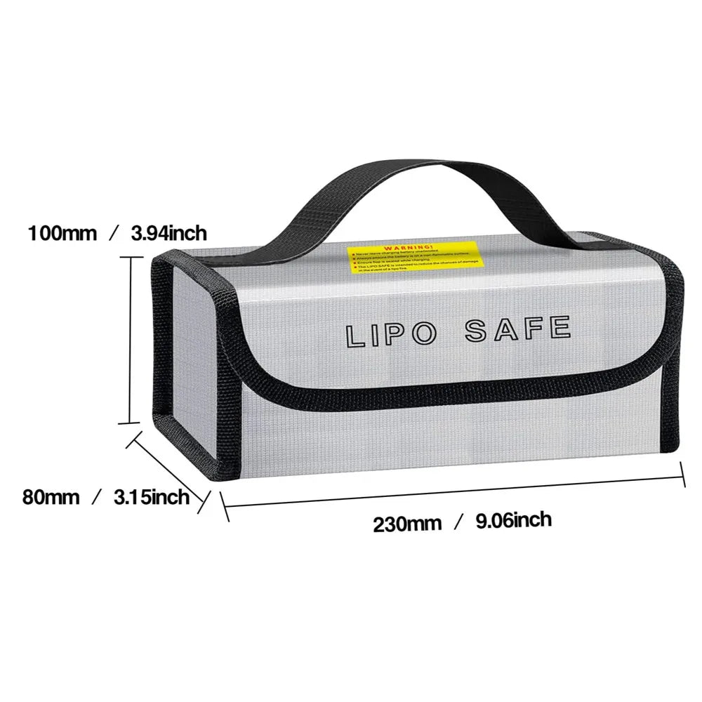 185x75x60mm Square RC LiPo Safe Bag Battery Safety Fireproof Explosionproof Guard Battery Protection Charging Sack For RC Toy
