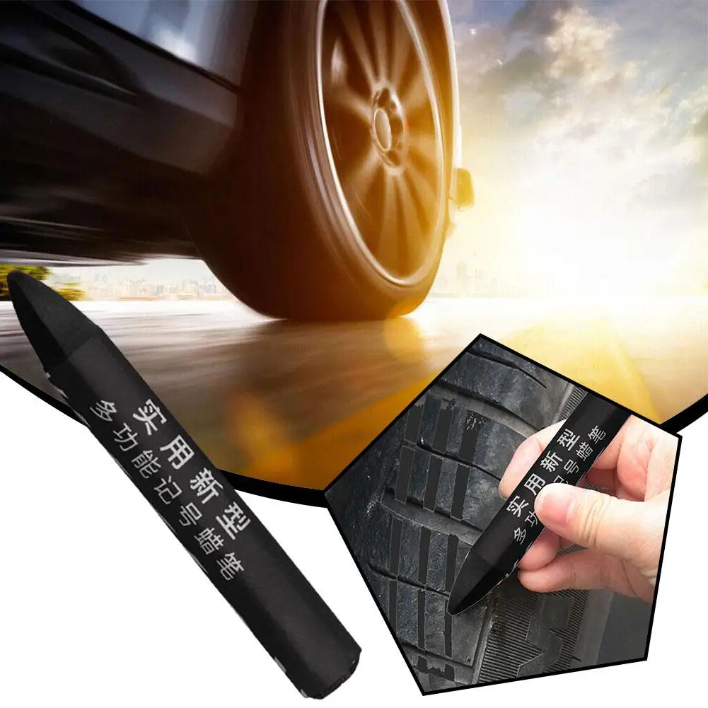 Crayon Marker For Tire Waterproof Paint Marker Pen Car Tyre Tread Care Portable Fade Resistant Tire Crayons For Stones Tile K8Z8