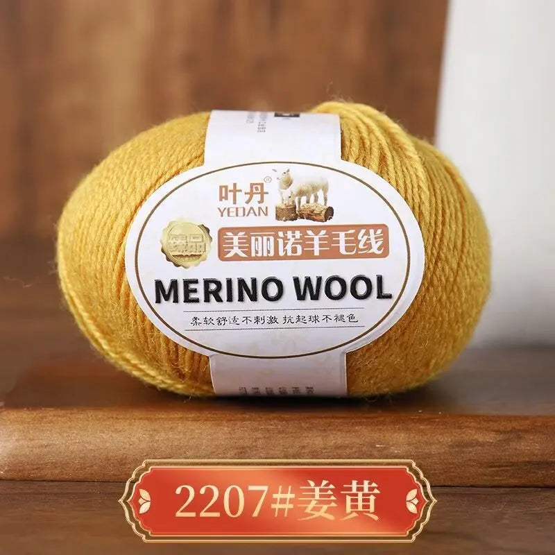 1Pc 50g Soft Merino Wool Yarn for hand knitting Anti-pilling Wool Crochet line knit Sweater Scarf hat Wool Thread warm lana