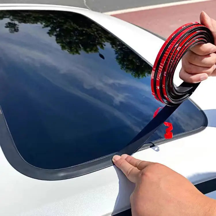1Roll/2m Car Front Window Windshield Sealing Strip Car Stickers T-Type Seal Sunroof Water Leakage Sound Insulation Rubber Strip