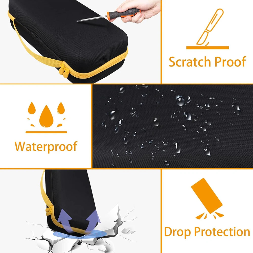 Car Vacuum Hard Case Shockproof Portable Carrying Case Dual Zipper Handheld Car Vacuum Storage Bag for Fanttik Slim V8/V10 Parts
