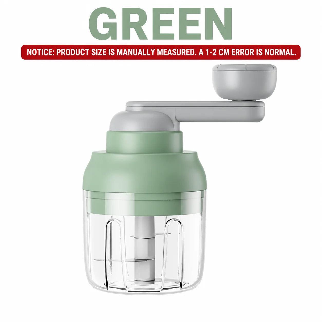 Manual Food Processor 250ML Hand Crank Vegetable Chopper Rotary Garlic Press Mincer Meat Blender Easy Clean Kitchen Gadgets