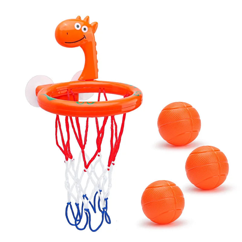 Baby Mini Basketball Bath Toys Bathroom Suction Cup Basketball Hoop Funny Shooting Bathtub Water Play Shower Toys for Toddlers